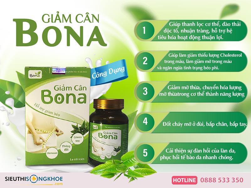 công dụng giảm cân bona
