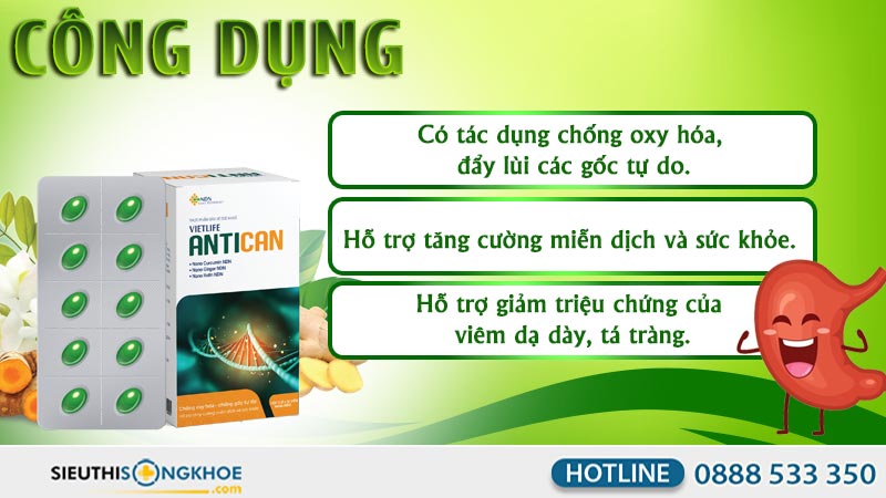 công dụng viên uống antican