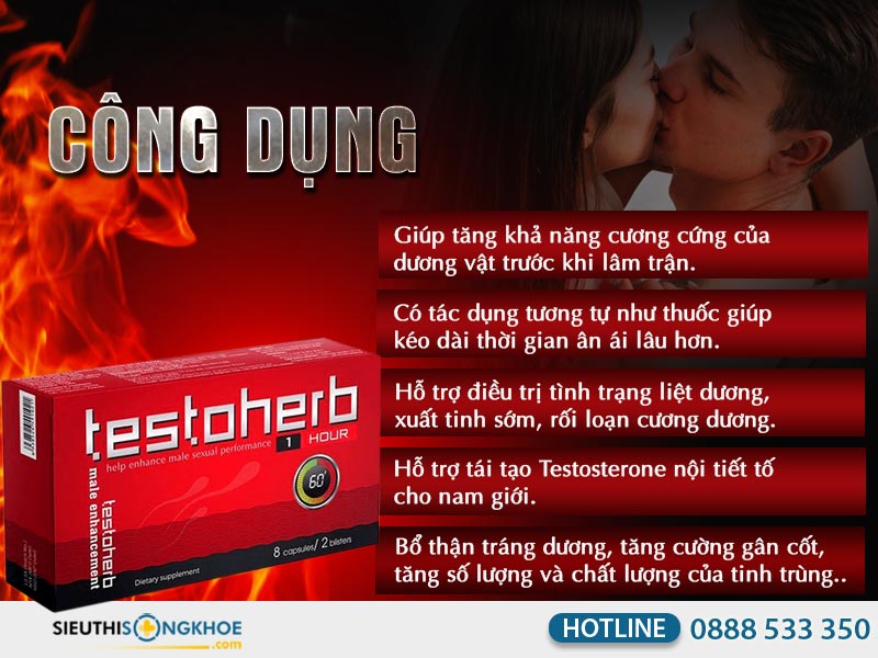 công dụng viên uống testoherb 1h