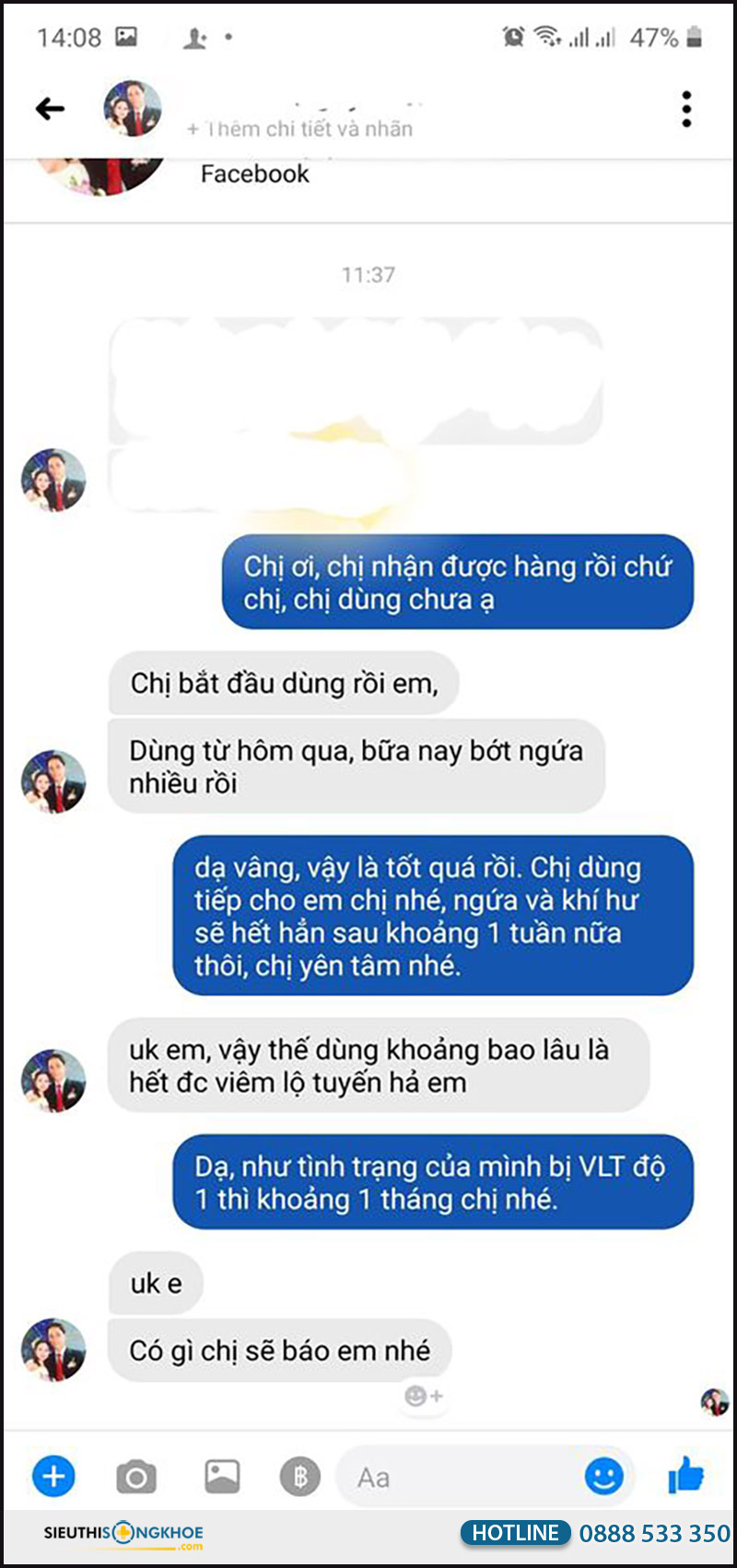 phản hồi khách hàng viên đặt phụ khoa cerviron