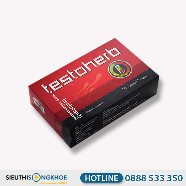 Viên Uống Testoherb 1h - Hỗ Trợ Tăng Cường Chức Năng Sinh Lý Nam