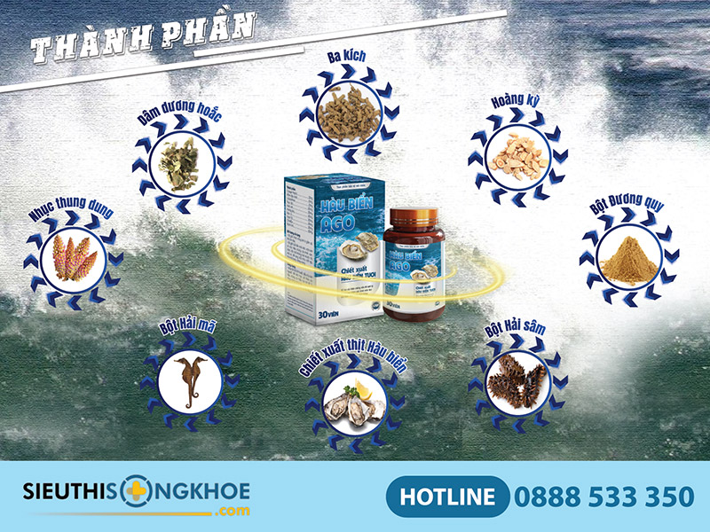 thành phần hàu biển ago