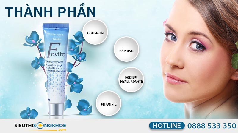 thành phần kem dưỡng da favita