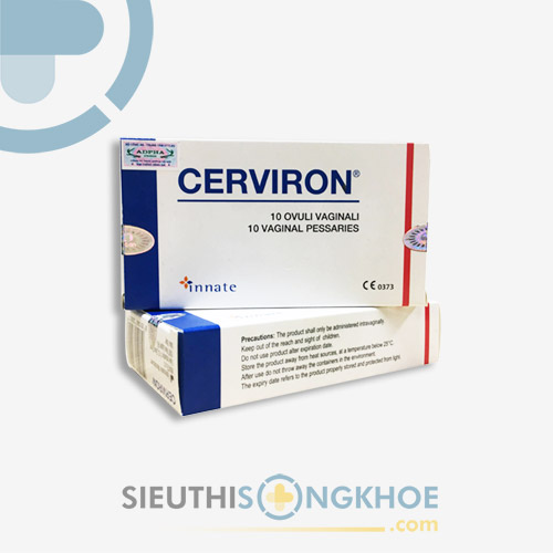 Viên Đặt Phụ Khoa Cerviron - Hỗ Trợ Đẩy Lùi Viêm Nhiễm Gây Ngứa Âm Hộ