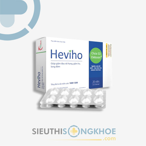 Heviho - Viên Uống Hỗ Trợ Tiêu Đờm Kháng Viêm Và Giảm Đau Rát Họng