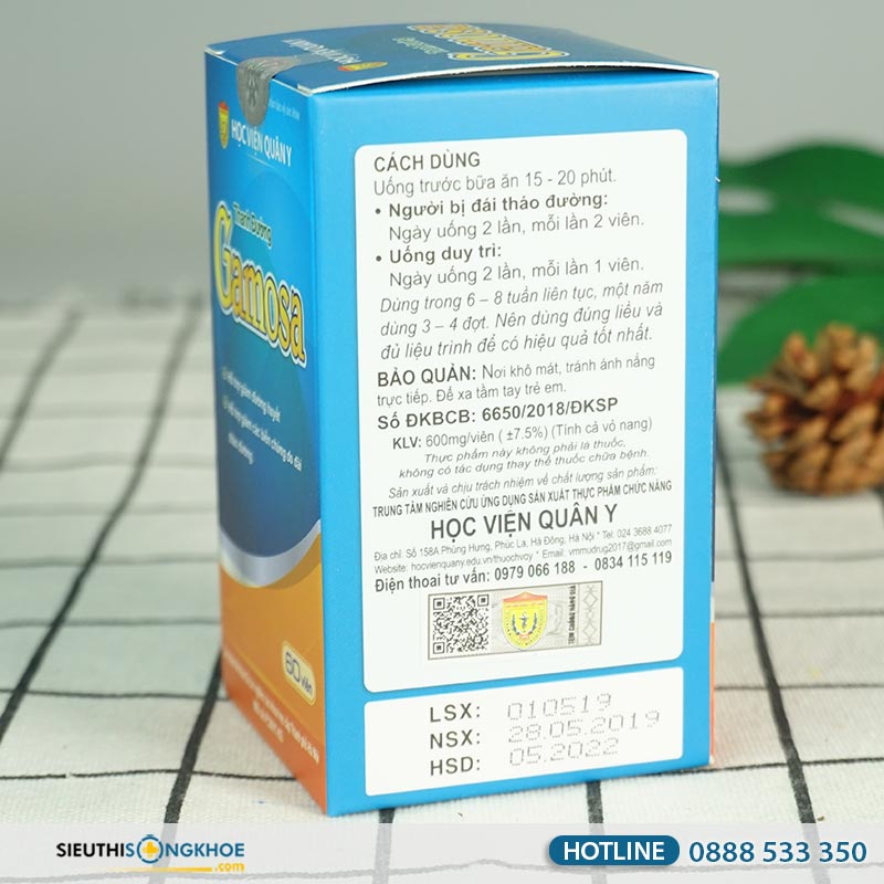 Thanh Đường Gamosa - Hỗ trợ cho người bị tiểu đường tốt nhất