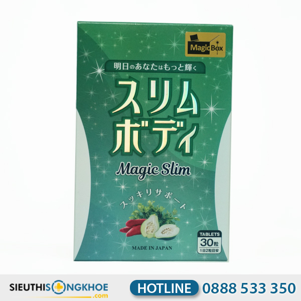 Magic Slim Viên Uống Hỗ Trợ Giảm Cân Giảm Mỡ Thừa Hộp 30 Viên