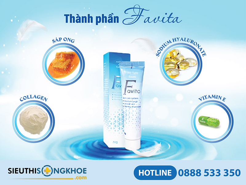 thành phần kem dưỡng da favita