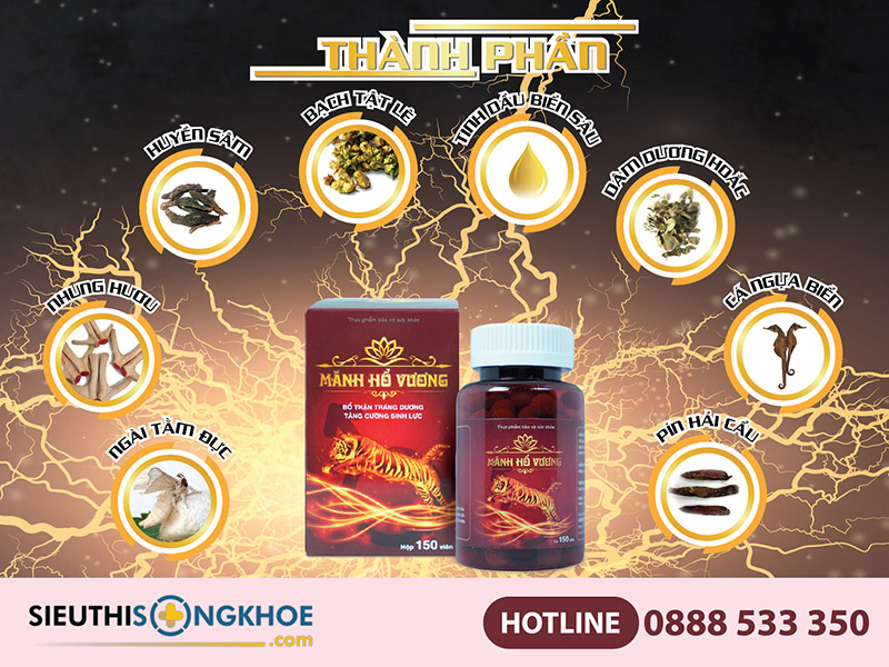 thành phần viên uống mãnh hổ vương