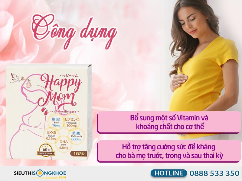 công dụng jpanwell happy mom