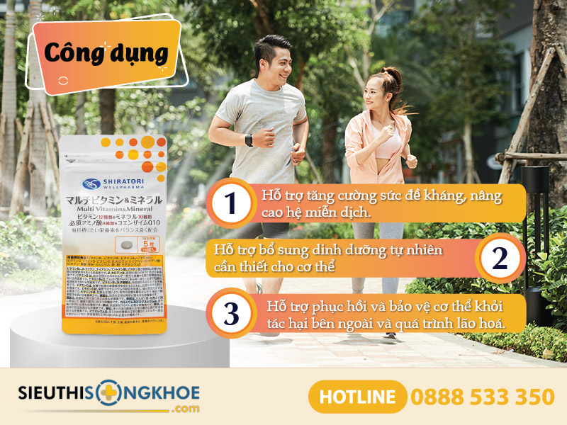 công dụng multi vitamin mineral
