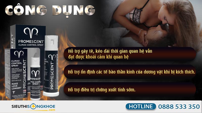 công dụng sản phẩm promescent