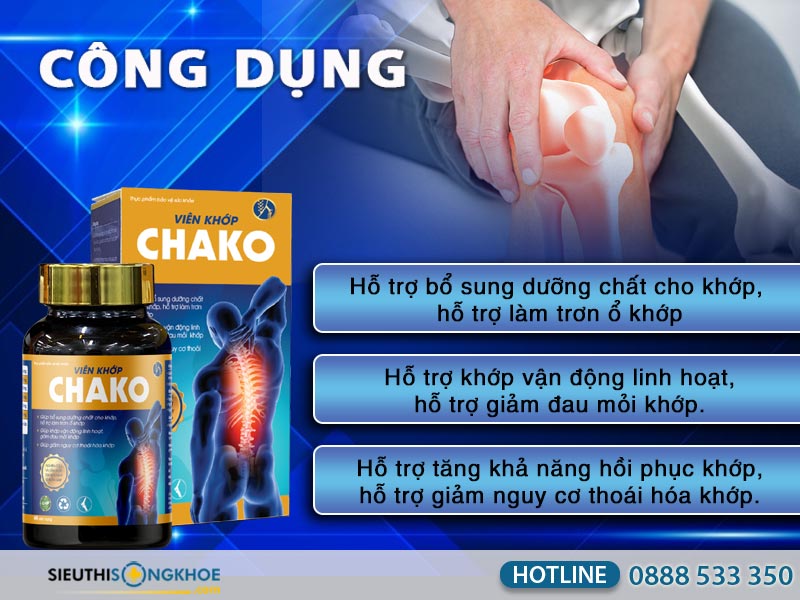 công dụng viên khớp chako