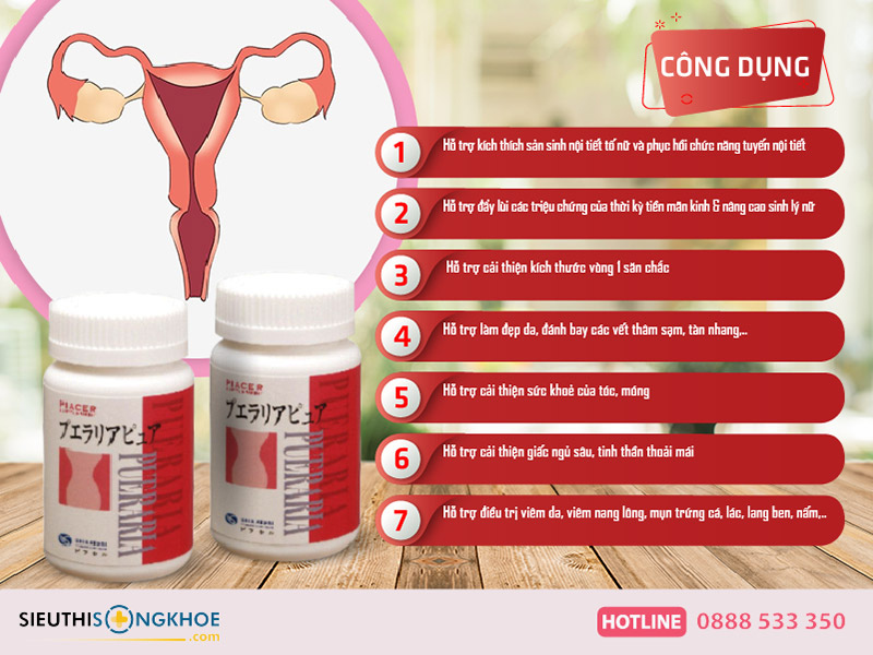 công dụng viên uống pueraria pure