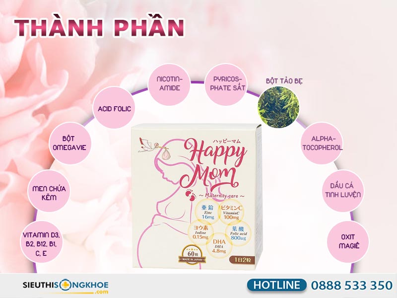thành phần jpanwell happy mom