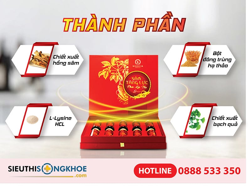 thành phần sâm tăng lực phúc lộc thọ