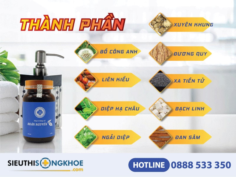 thành phần viên uống hoàn nguyên