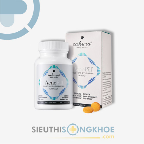 Viên Uống Sakura Acnepill - Hỗ Trợ Giảm Mụn & Cải Thiện Vết Thâm
