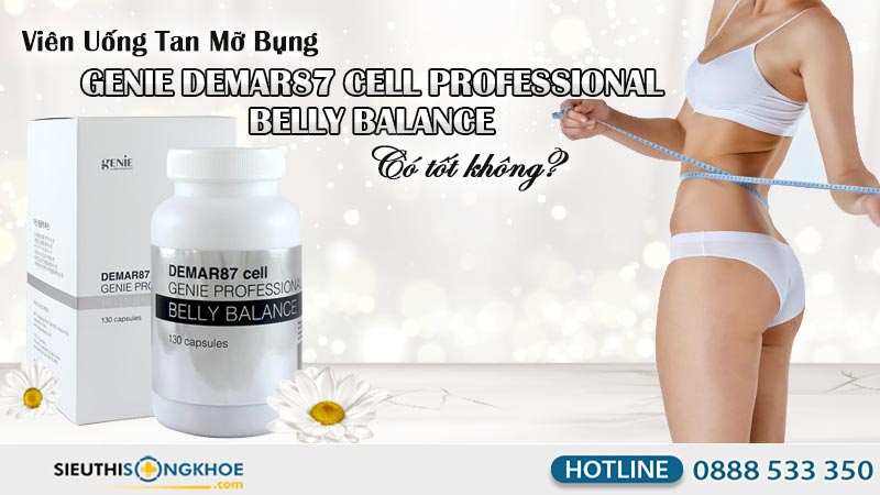 viên uống tan mỡ bụng genie demar87 cell professional belly dance