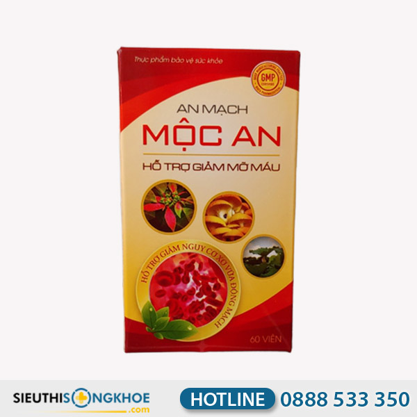 An Mạch Mộc An - Viên Uống Hỗ Trợ Giảm Mỡ Máu, Mỡ Gan & Ổn Định Huyết Áp