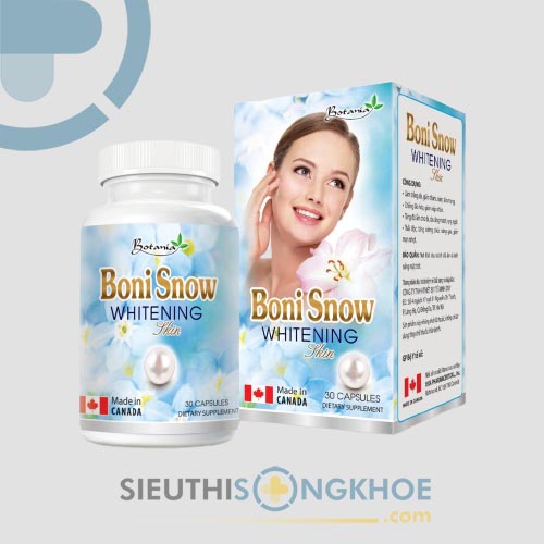 Boni Snow - Viên Uống Hỗ Trợ Trắng Da, Giảm Nám, Mờ Thâm
