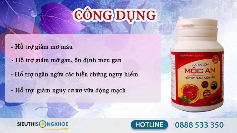 an mạch mộc an công dụng