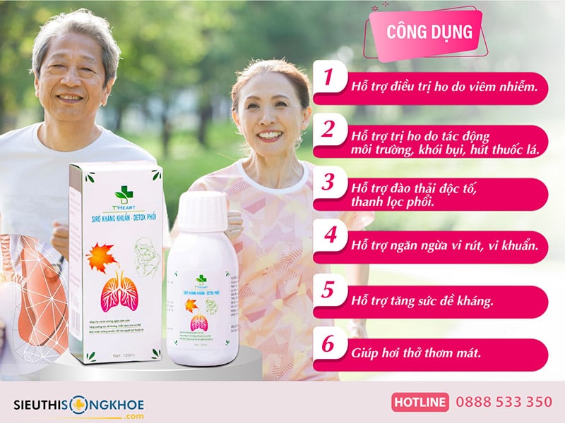 công dụng siro detox phổi