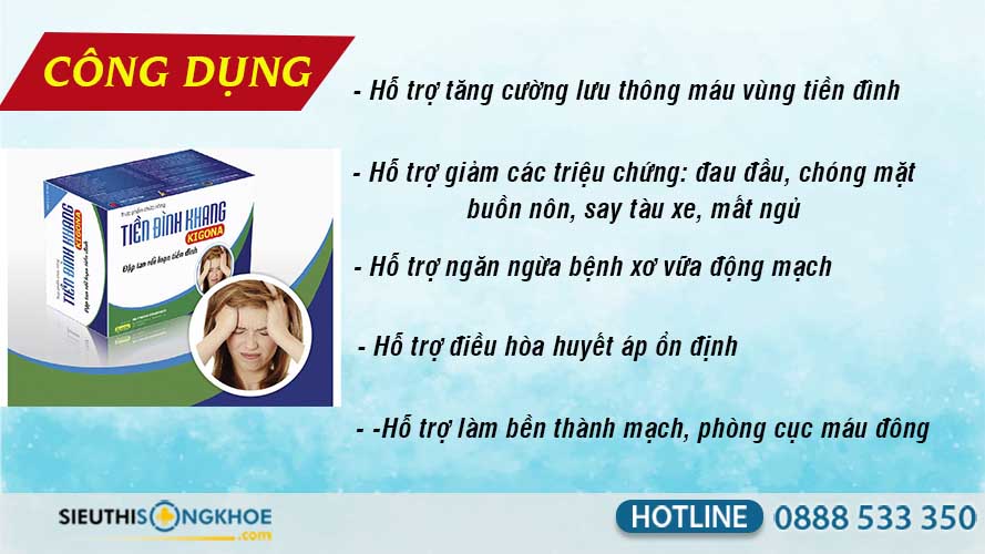công dụng tiền đình khang