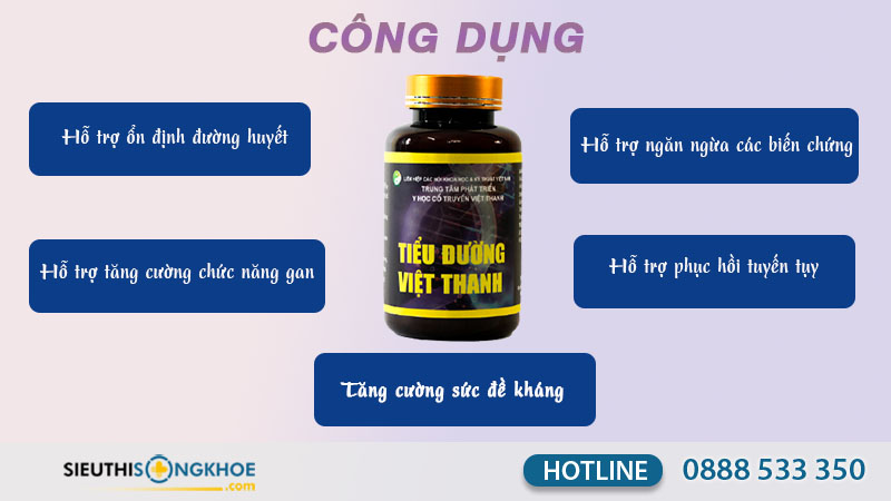 công dụng tiểu đường việt thanh