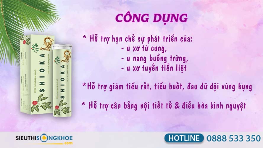 công dụng viên sủi shioka 