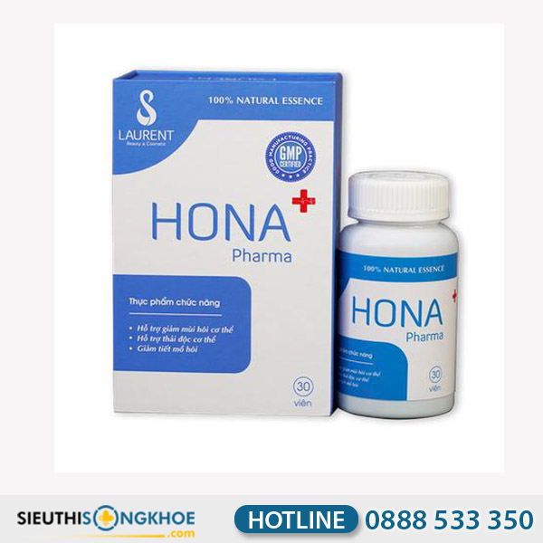 Hona Plus - Bộ Sản Phẩm Hỗ Trợ Điều Trị Hôi Nách & Ngăn Ngừa Mùi Cơ Thể, Tặng Kèm Xà Bông Thảo Dược