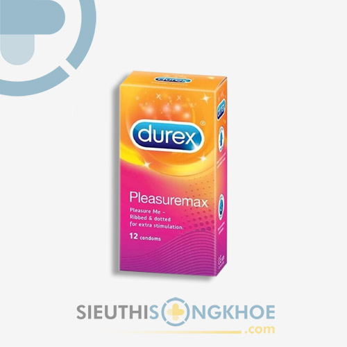 Hộp 12 Bao Cao Su Durex Pleasuremax Hạt Nổi 56mm Hỗ Trợ Tăng Hưng Phấn Khi Quan Hệ