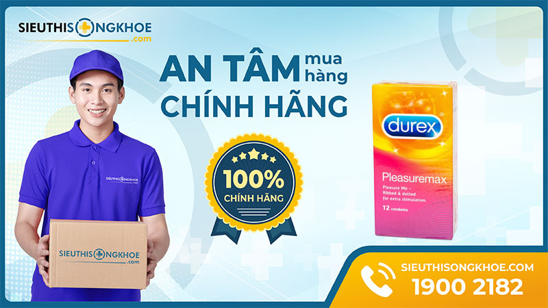 hộp 12 bao cao su durex pleasuremax hạt nổi 56mm có tốt không