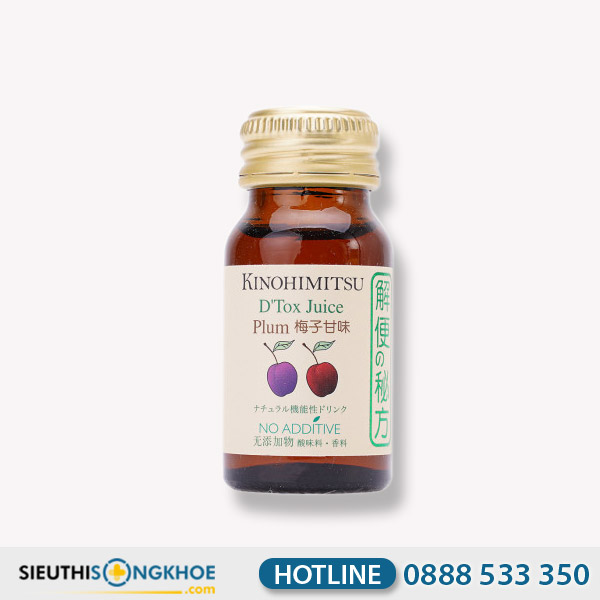 Kinohimitsu D'tox Plum Juice - Chai Nước Hỗ Trợ Thanh Lọc Cơ Thể & Nâng Cao Sức Khoẻ