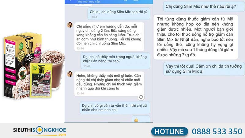 phản hồi tích cực slim mix