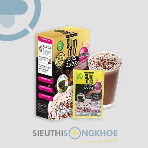 Slim Mix - Bột Hỗ Trợ Giảm Cân An Toàn, Vị Sô Cô La Dễ Uống