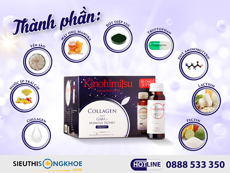 thành phần của kinohimitsu diamond nite drink