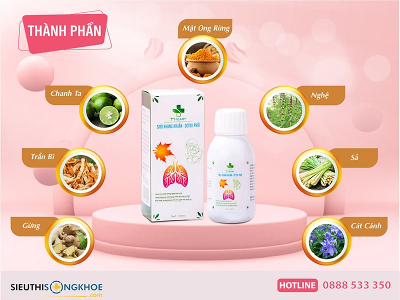 thành phần siro detox phổi