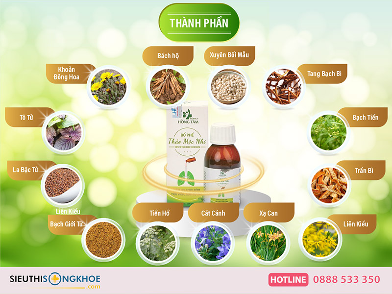 thành phần siro thảo mộc nhi