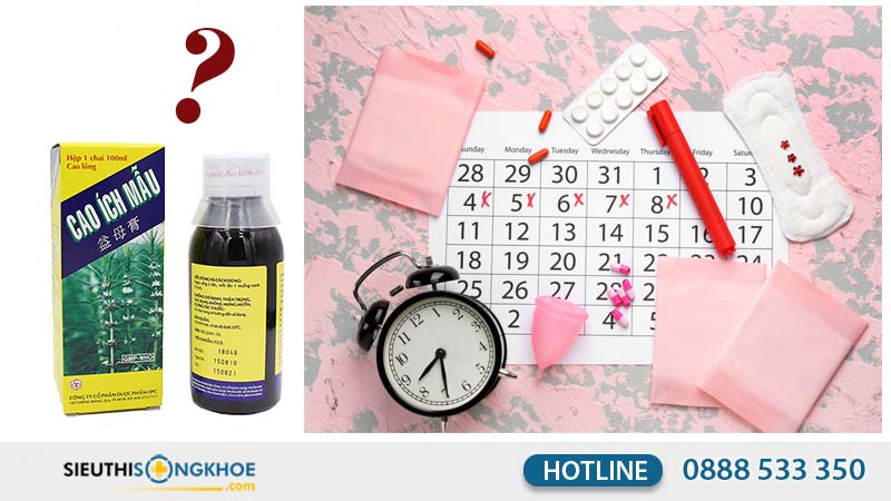 uống cao ích mẫu trong hành kinh