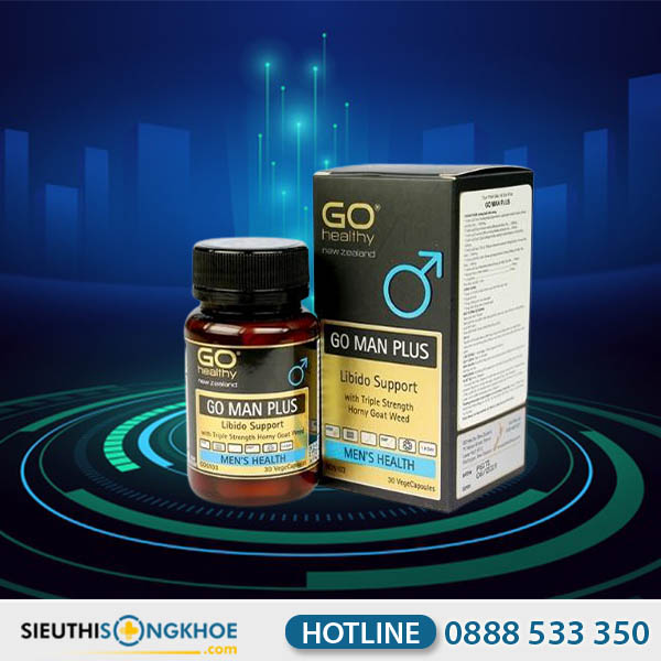 Go Man Plus Hỗ Trợ Tăng Cường Sinh Lý Phái Mạnh Hộp 30 Viên