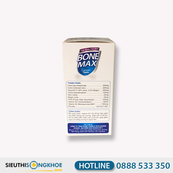 Bone Max - Viên Uống Hỗ Trợ Bổ Sung Dưỡng Chất Giúp Xương Chắc Khoẻ