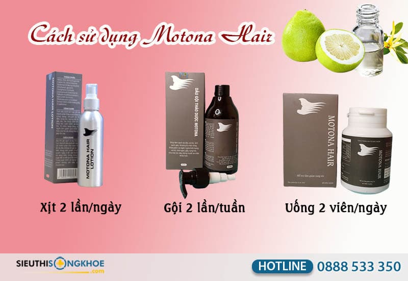 cách dùng motona hair