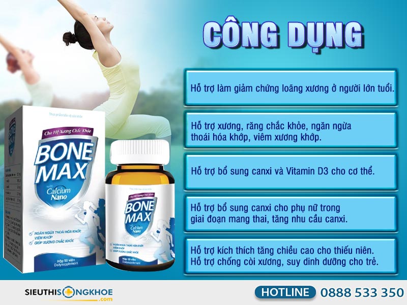 công dụng của bone max
