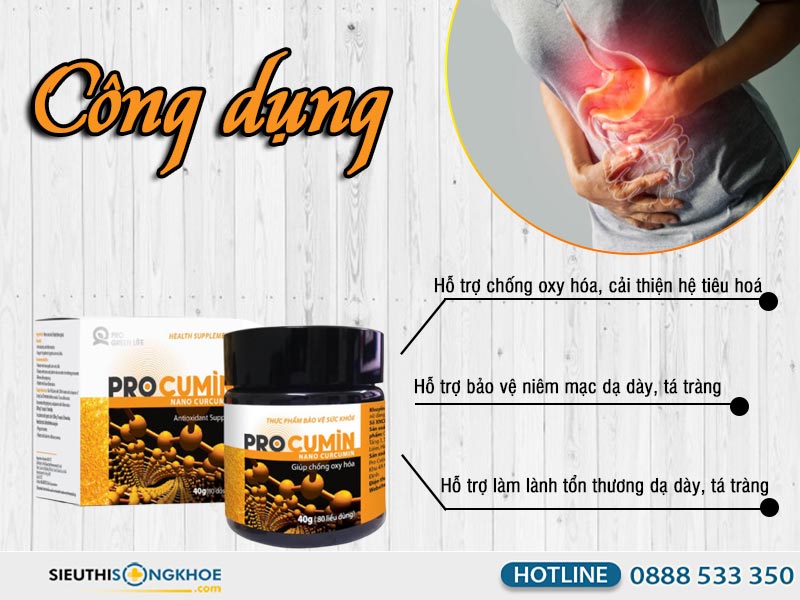 công dụng của sản phẩm procumin