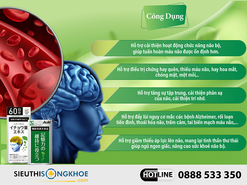 công dụng viên uống asahi