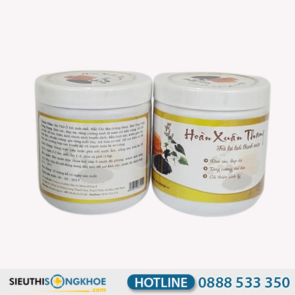 Hoàng Xuân Thang - Bột Hỗ Trợ Điều Trị Bạc Tóc Sớm & Kích Thích Mọc Tóc