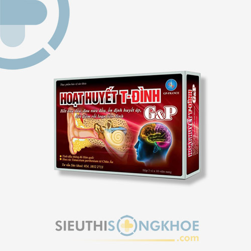 Hoạt Huyết T-Đình G&P - Viên Uống Hỗ Trợ Tuần Hoàn Máu Não
