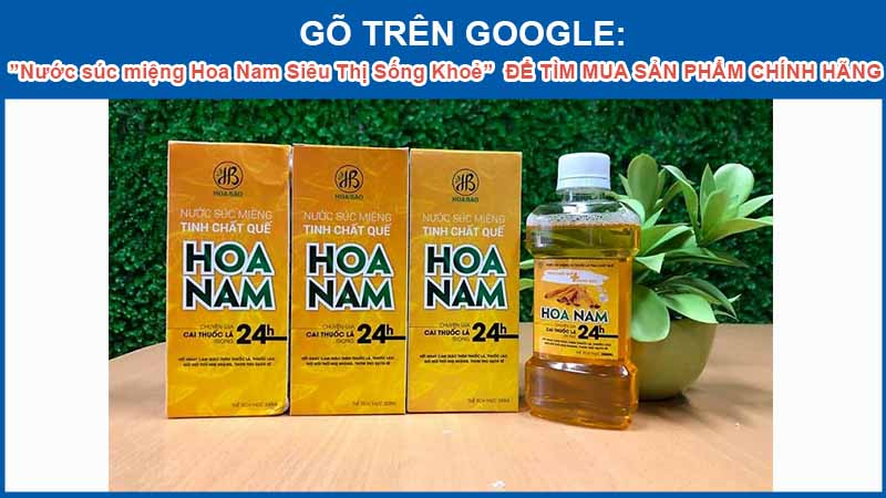 nước súc miệng hoa nam chính hãng