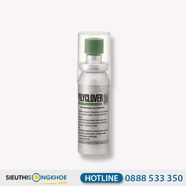Polyclover Climax - Chai Xịt Hỗ Trợ Kéo Dài Thời Gian Quan Hệ Tình Dục Cho Nam